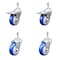 Service Caster 4 Inch Blue Polyurethane Swivel 10mm Stem Caster Total Lock Brake SCC, 2PK SCC-TSTTL20S414-PPUB-BLUE-M1015-2-S2 - alternate 1